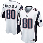 Nike Men & Women & Youth Patriots #80 Danny Amendola White Team Color Game Jersey,baseball caps,new era cap wholesale,wholesale hats